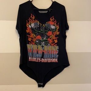 Harley-Davidson women’s short sleeve bodysuit